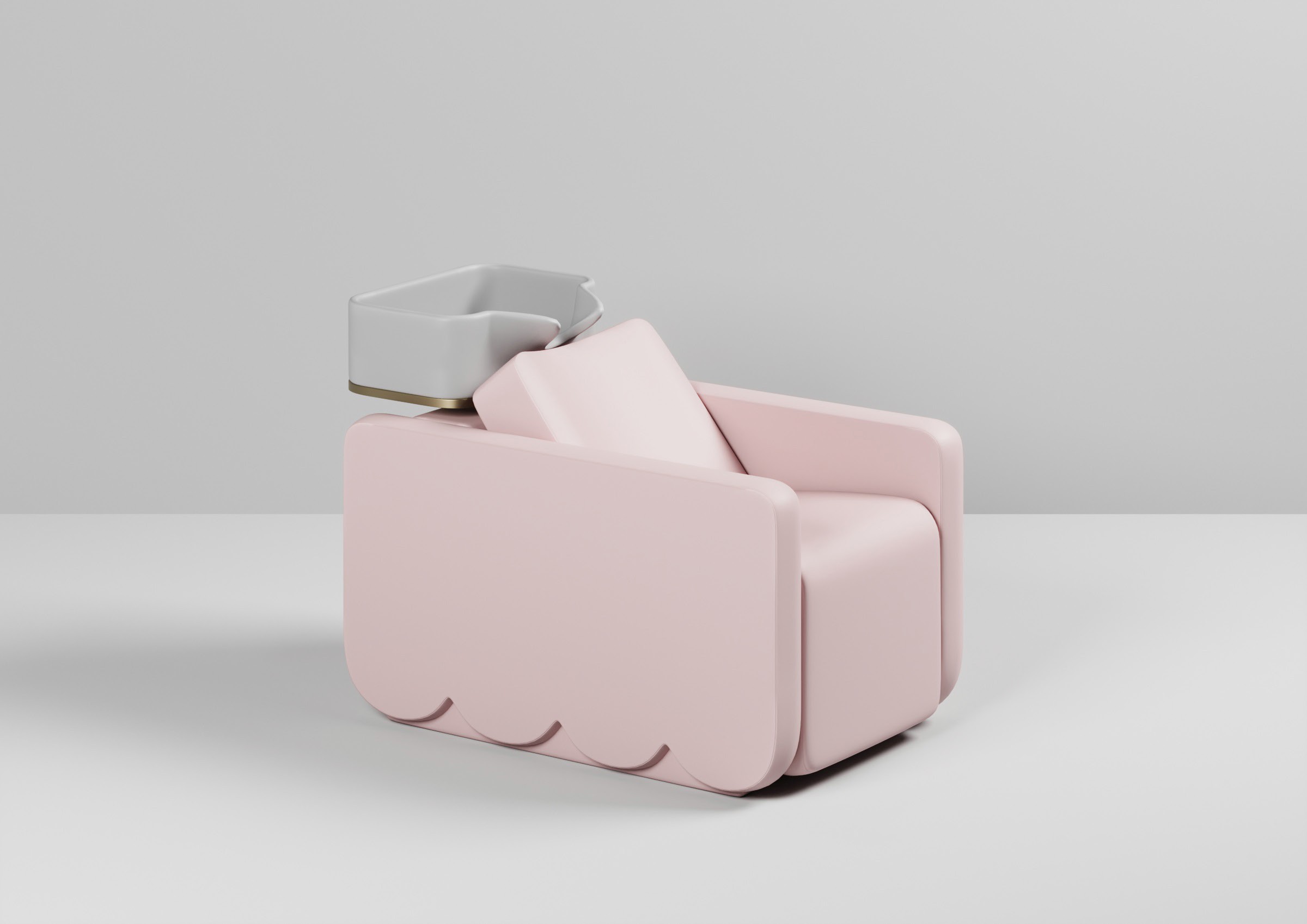 Розовая парикмахерская мойка для волос MERAVIGLIA из коллекции Wonderland Maletti