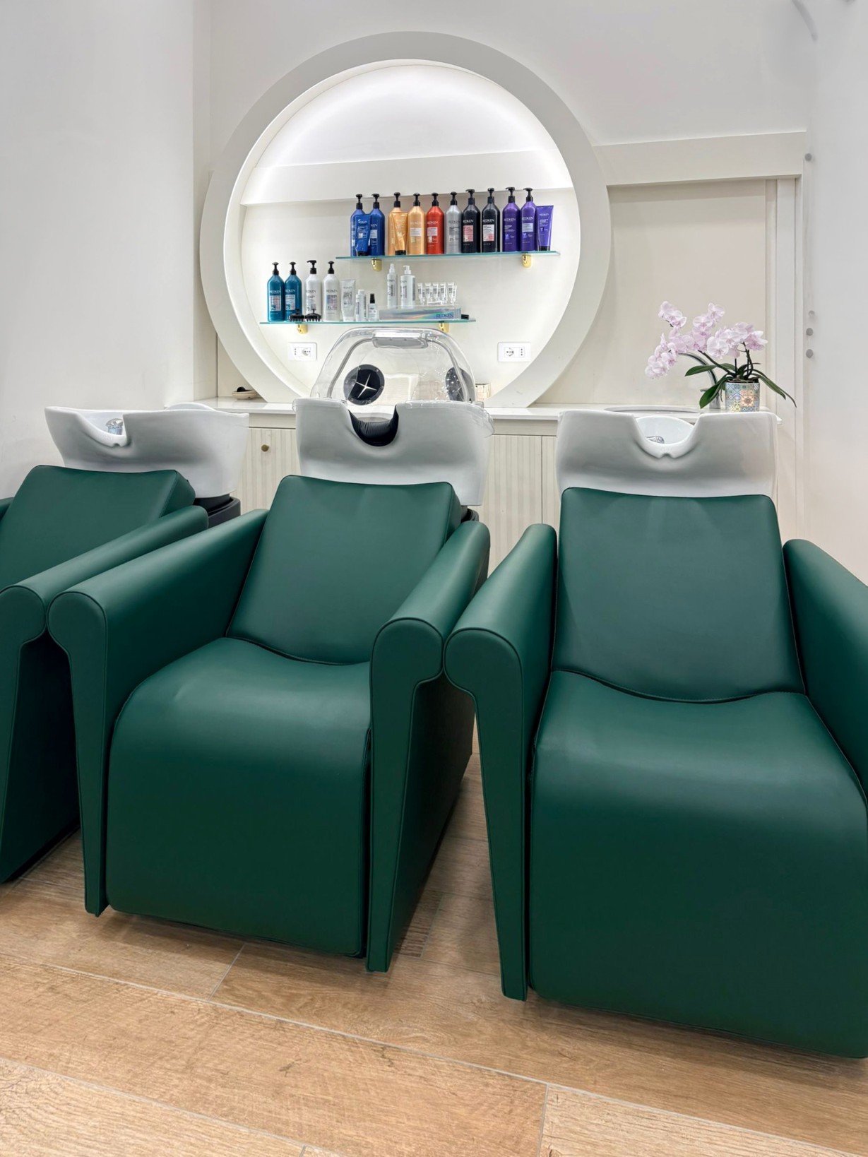 Колпак для парикмахерской мойки с водопадом SHIRODHARA