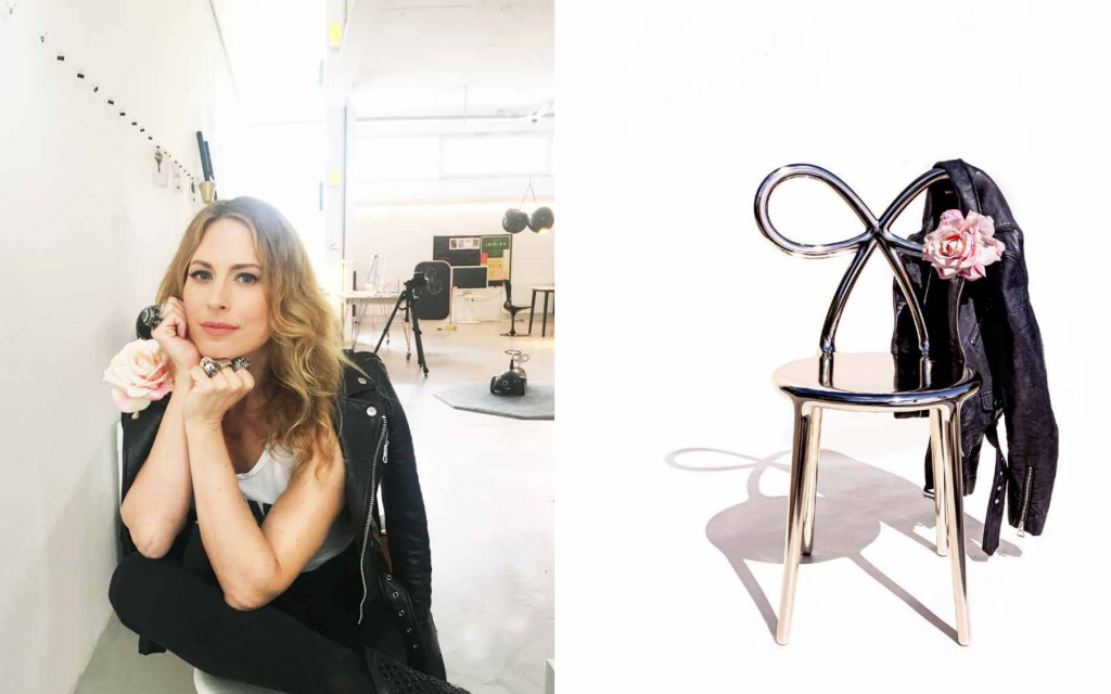 Nika Zupanc со стулом Miss Dior Chair Nika Zupanc 04