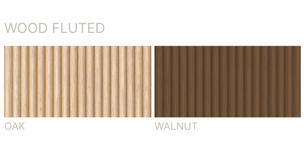 wood fluted